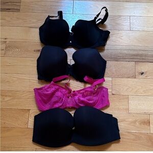 🌸 NEW! Bundle of 4 Bras – Triumph & Curvy Kate ….| Size 34D / 34DD 🌸 FrEEbIES